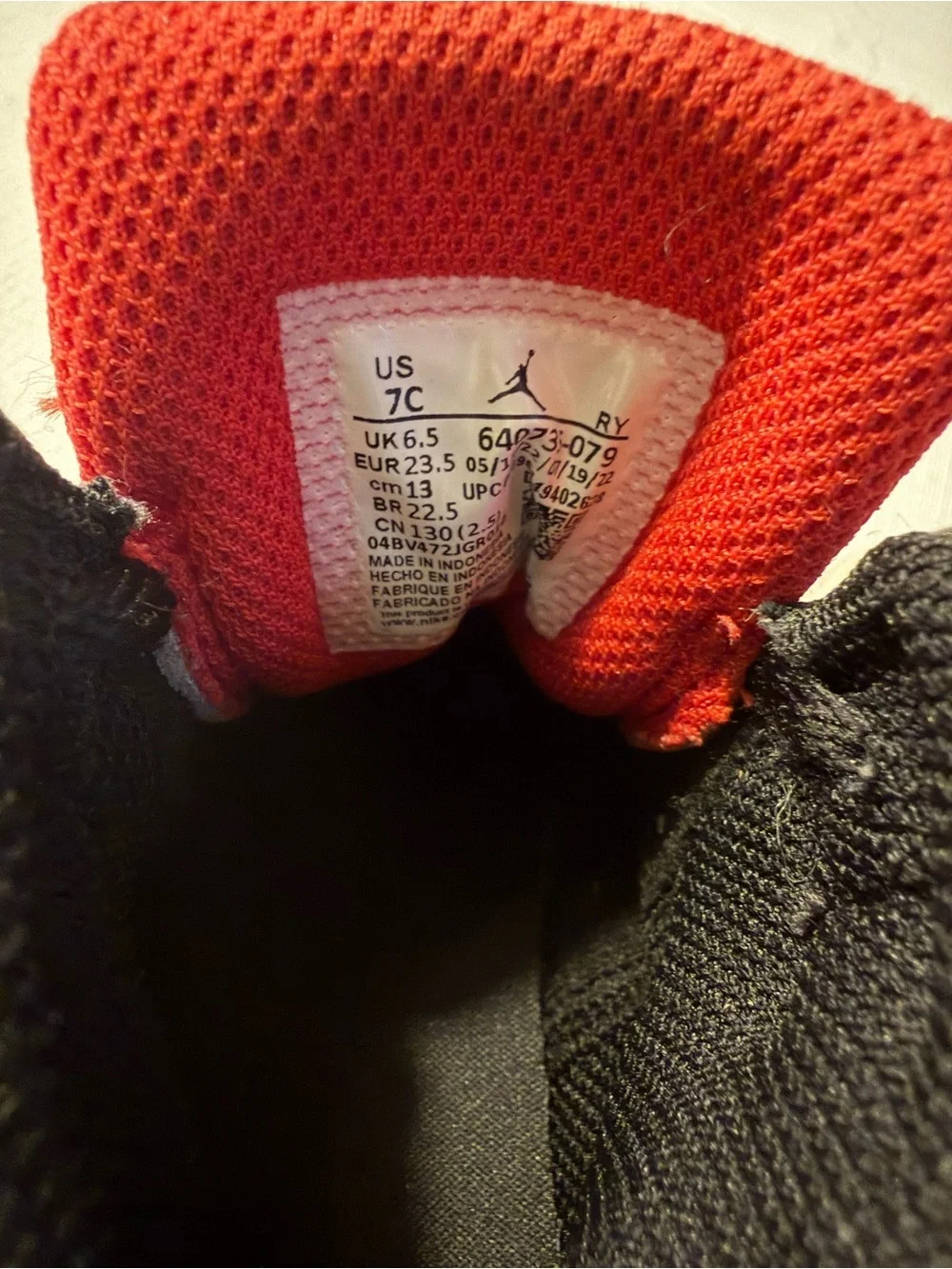Nike Air Jordan Red and Black High-Top Sneakers